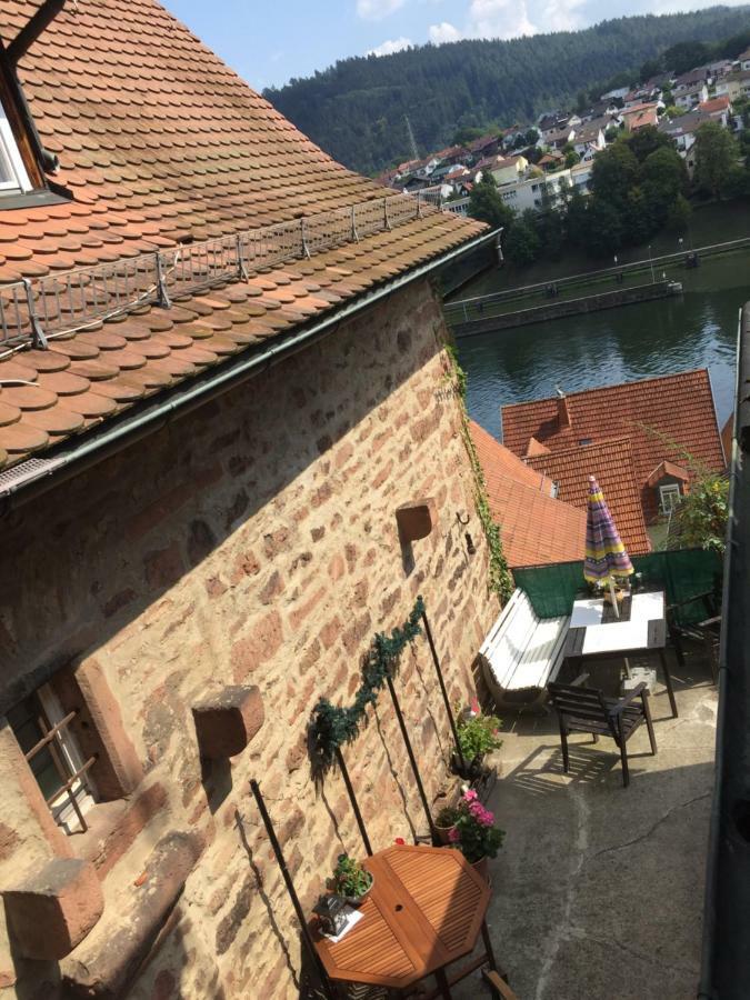 Neckarblick,Natur, Altstadt Hirschhorn Exterior foto
